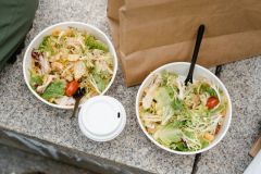 Takeout Meal Fried Toppings Meals Vegetables Side