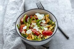 Pasta Salad Pasta Salad Vegetables Grain Fiber